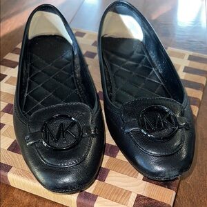 Michael Kors Black Leather Loafers Sz 8.5